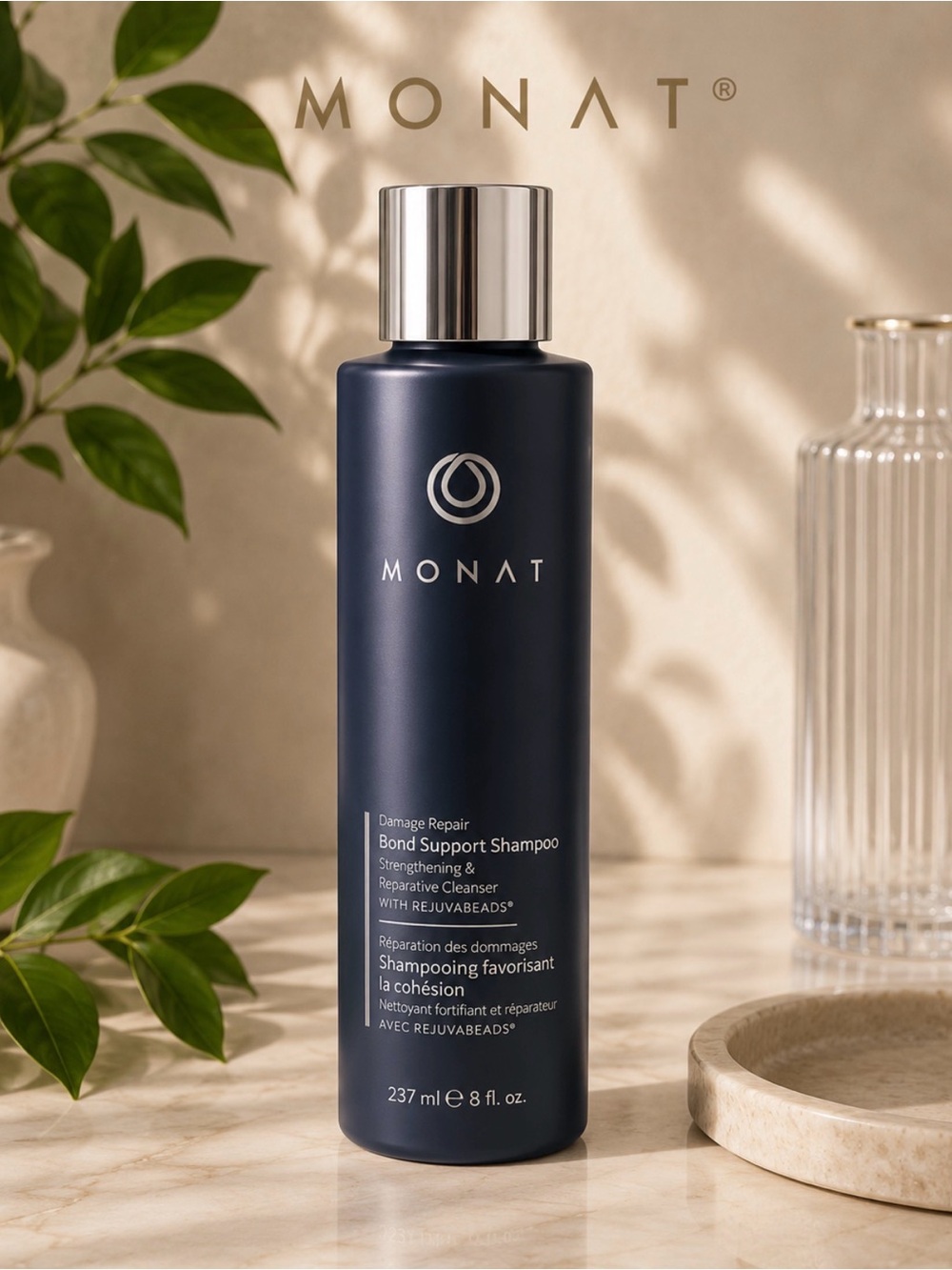 MONAT Bond Support Shampoo — Navy Blue Strengthening Cleanser